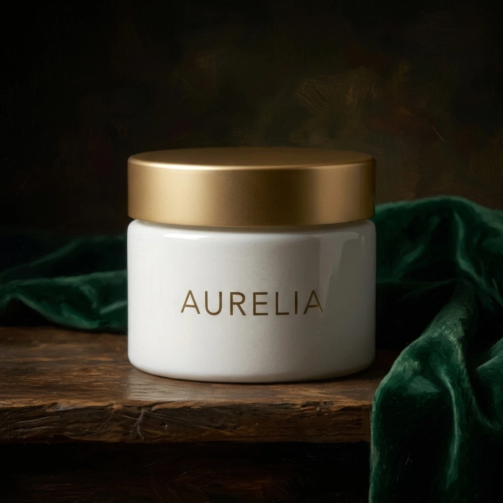 Skincare cream generated product render